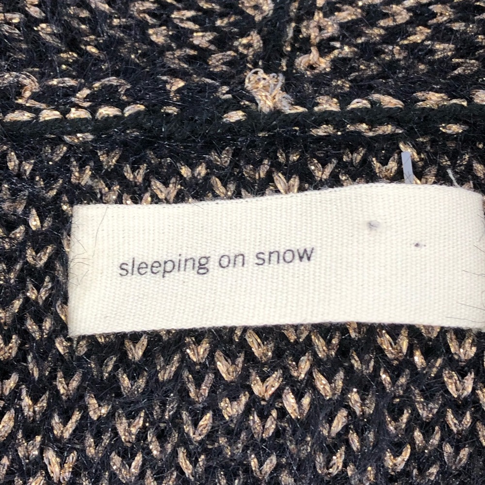 Anthropologie Sleeping On Snow Metallic Cardigan - Picture 3 of 8